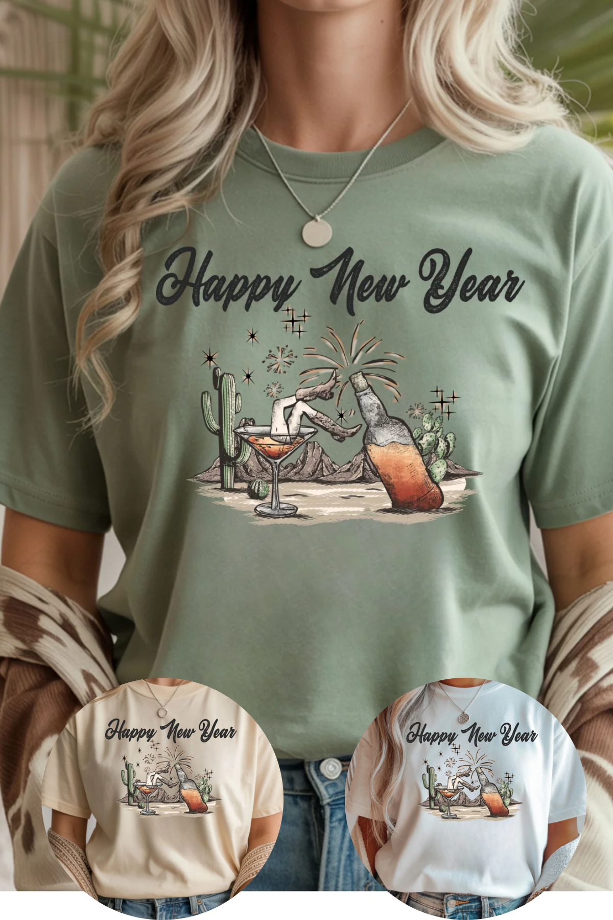 Cowgirl New Year Graphic Tee
