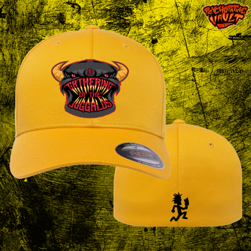 Yellow Gathering Monster Face Flex Fit Baseball Hat