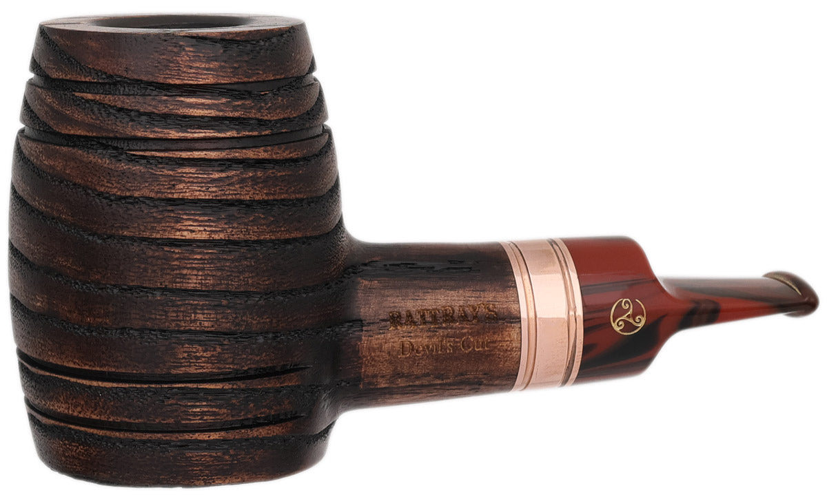 Devil's Cut 'G' Sandblasted Brown (130) (9mm) Tobacco Pipe
