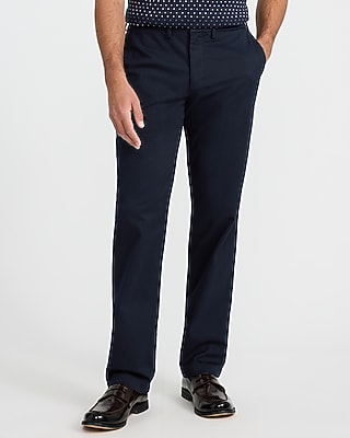 Express Men's Straight Comfort Waist Hyper Stretch Chino in Navy