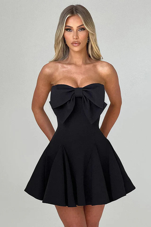 Holly Strapless Skirt with Bow Detail
