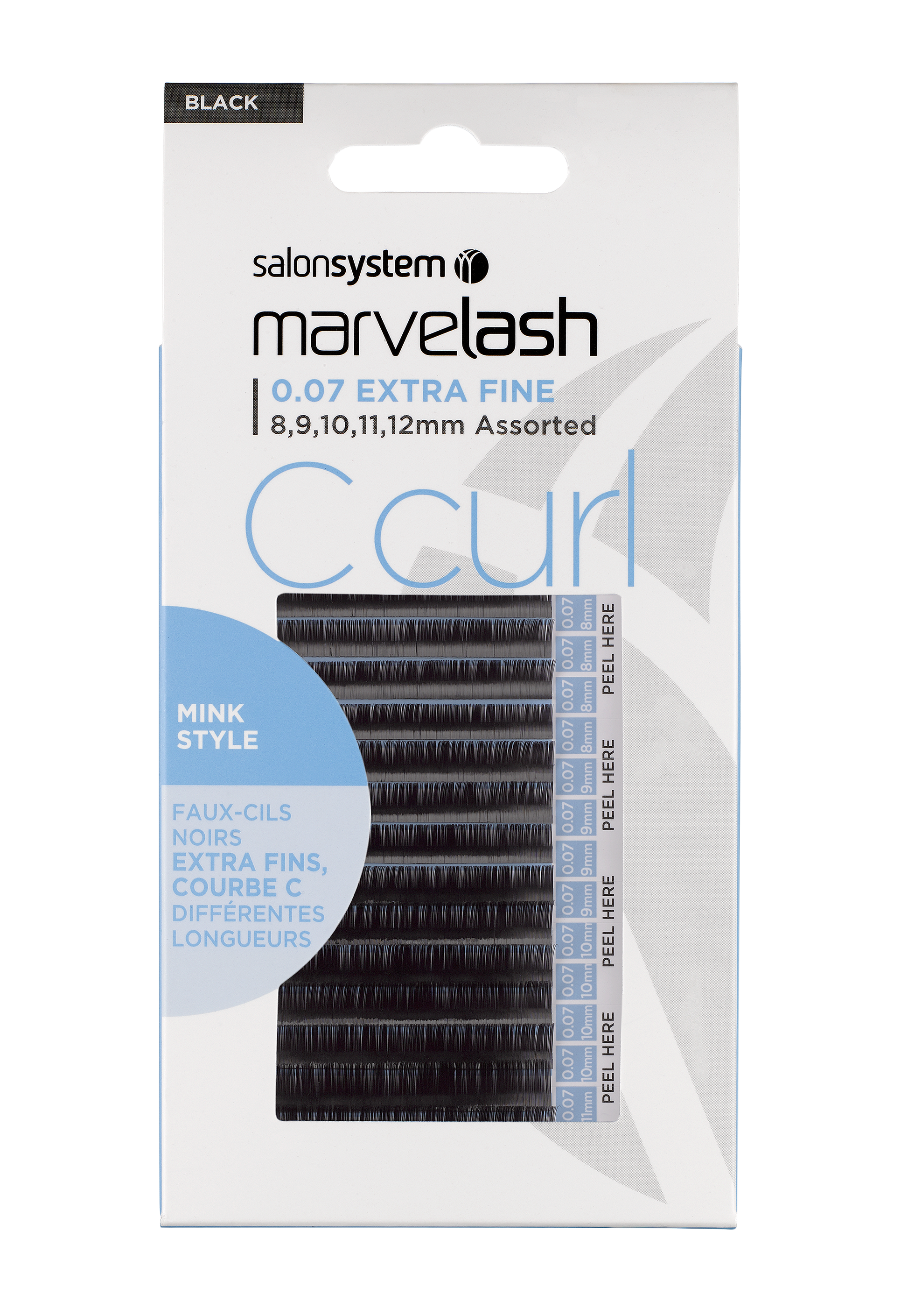Marvelash Volume C Curl Lashes 0.07 Extra Fine Assorted 8-12mm