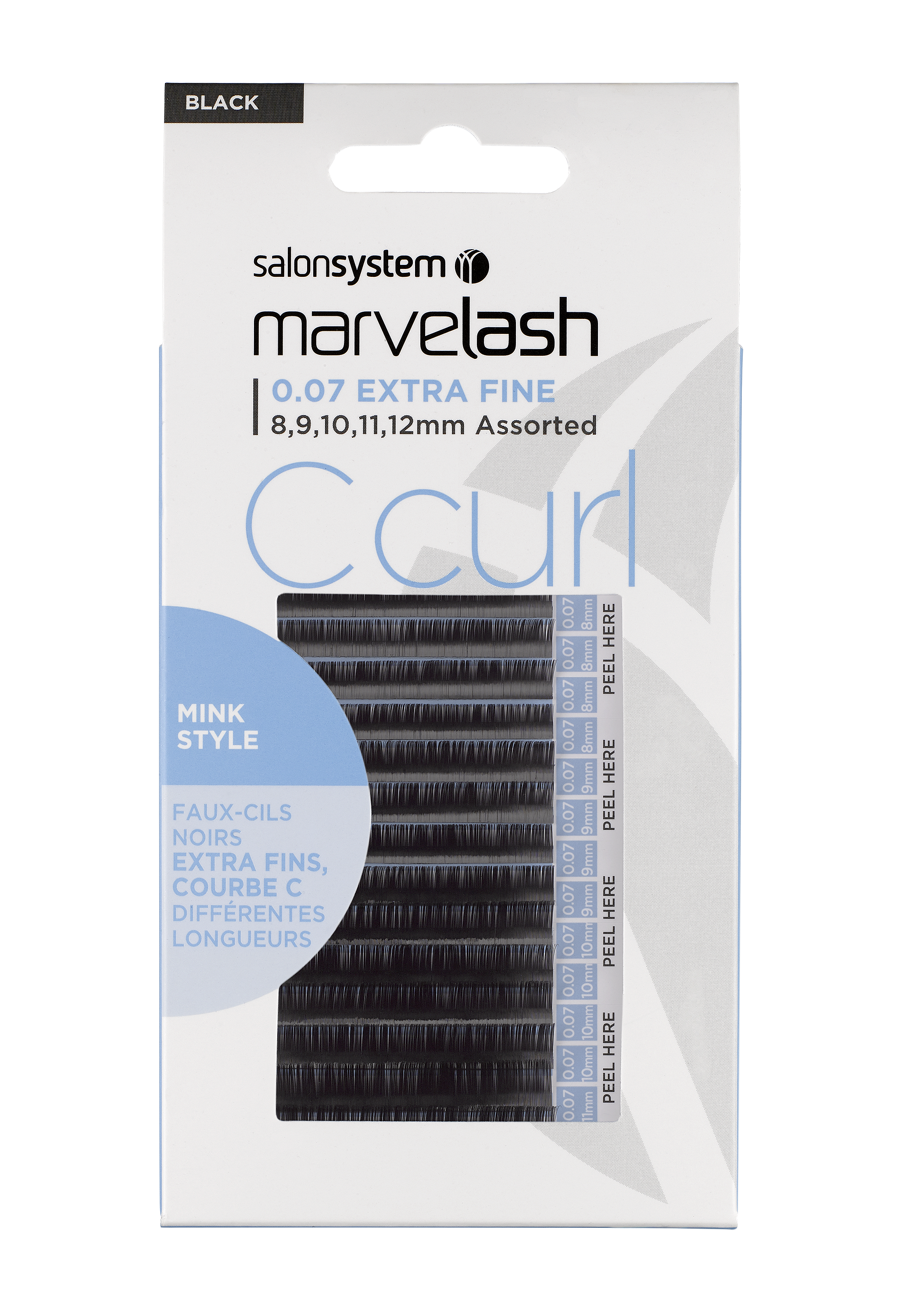 Marvelash Volume C Curl Lashes 0.07 Extra Fine Assorted 8-12mm