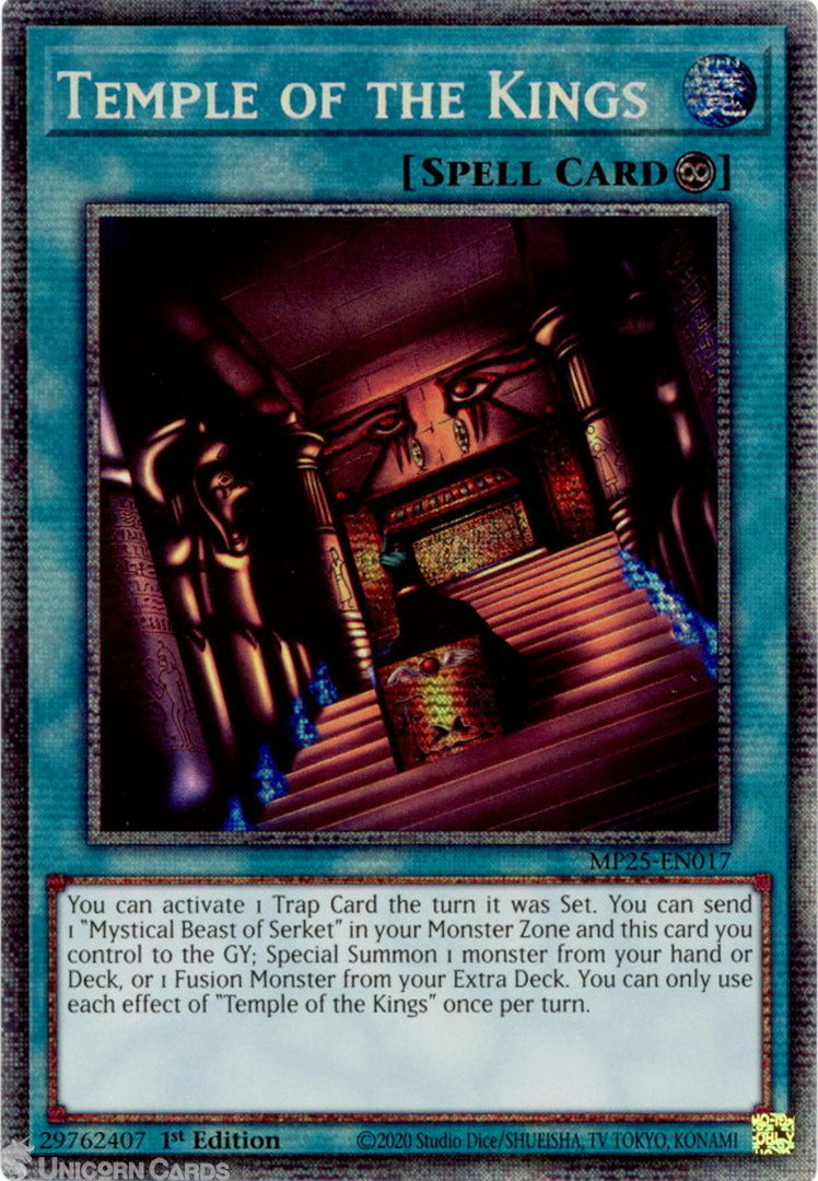 MP25-EN017 Temple of the Kings : Starlight Rare 1st Edition Mint YuGiOh Card:: Unicorn Cards
