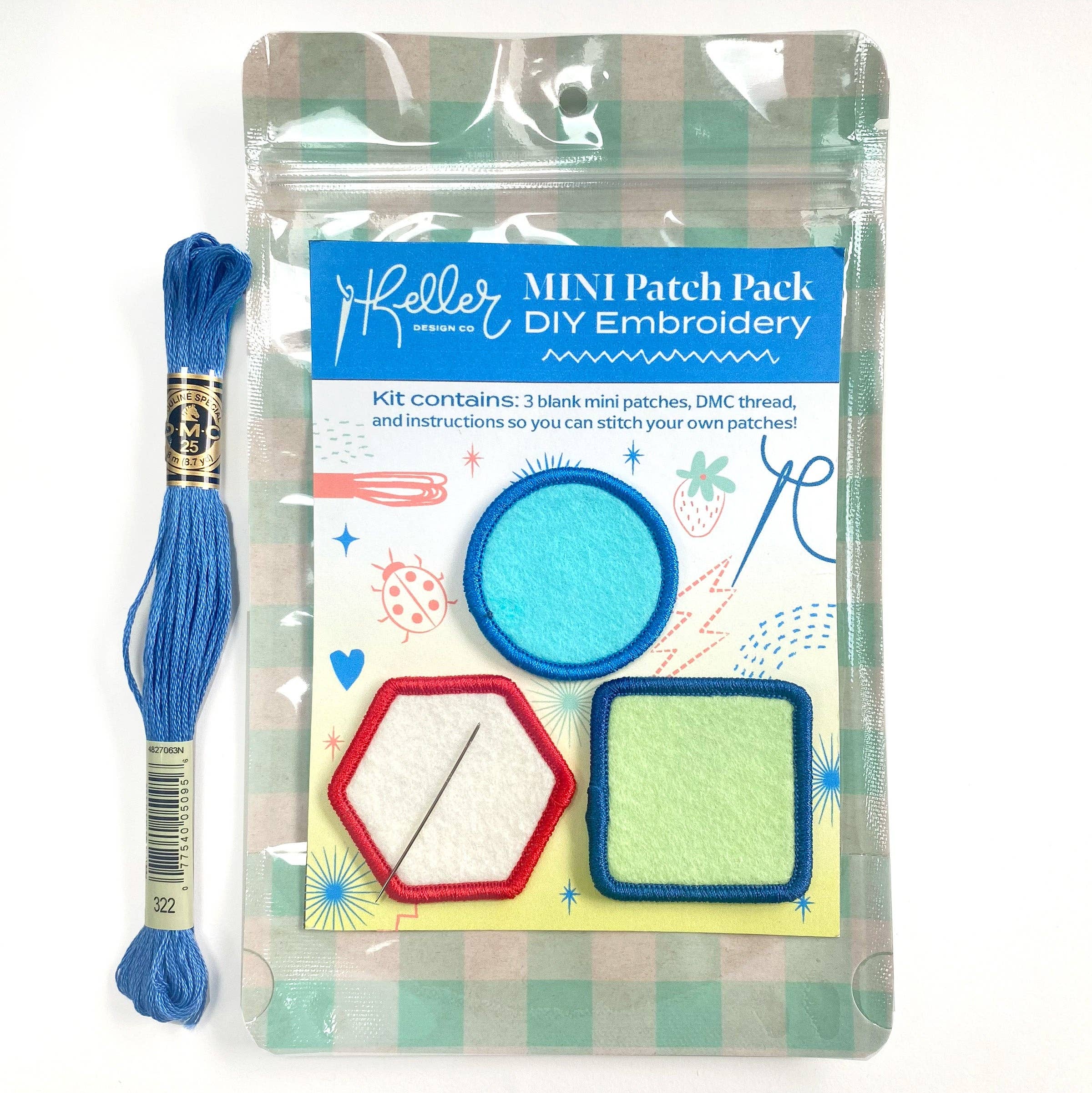 Keller Design Co. Mini DIY Patch Embroidery Kit