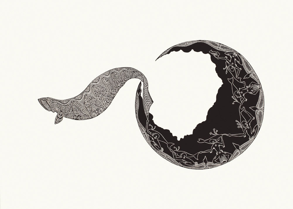 ALICK TIPOTI | 'Dhangalaw Kulba Girel' | Linocut print
