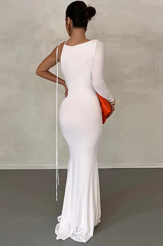 Meliora One Shoulder Backless Maxi Dress