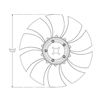 PowerTech Pusher-Style Cooling Fan for Isuzu 4LE2 Engine – PTI-30 Generator