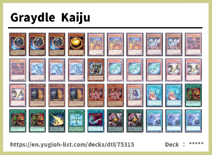 Graydle Kaiju Deck 2023 / Kaiju