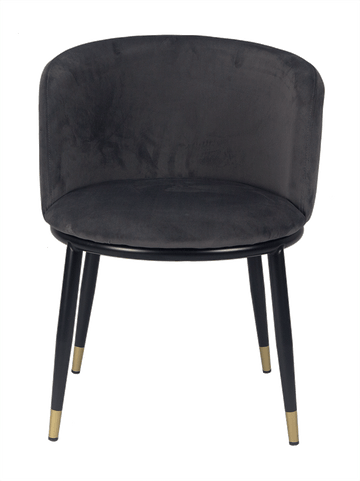 Sillón terciopelo velvet gris Laima