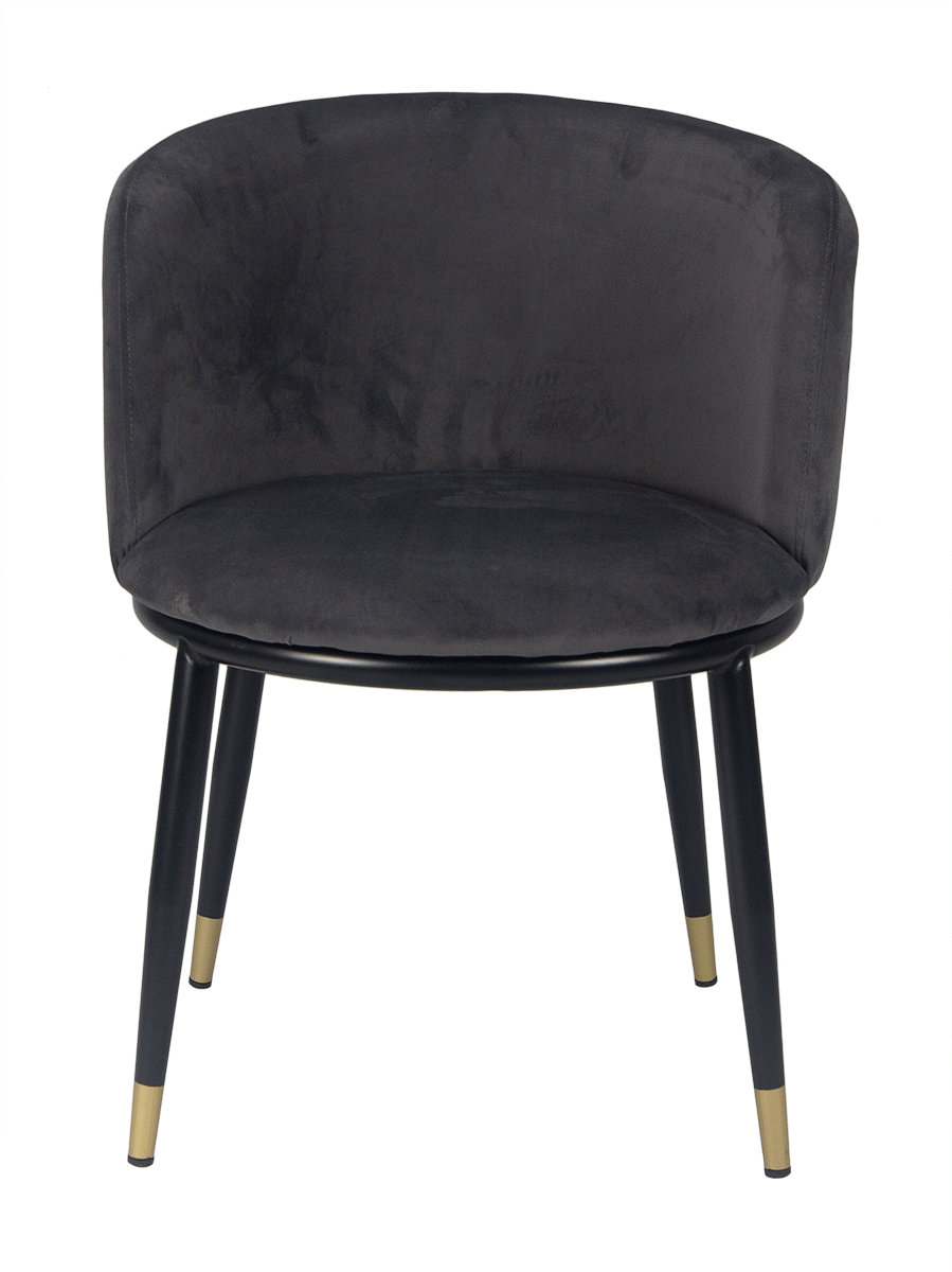 Sillón terciopelo velvet gris Laima