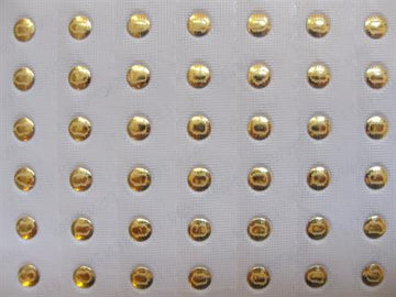 Swarovski nitte, blank guld, rund mellem