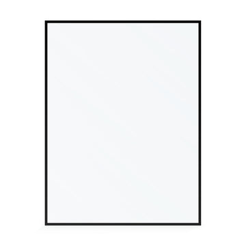 BAI 0953 Frameless 60-inch Ultra Clear Single Shower Glass Panel with Silk Printed Frame