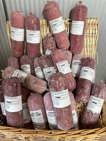 A mixed pack of 80/10/10 minces - Yorkshire Raw and Stobart Premium Raw