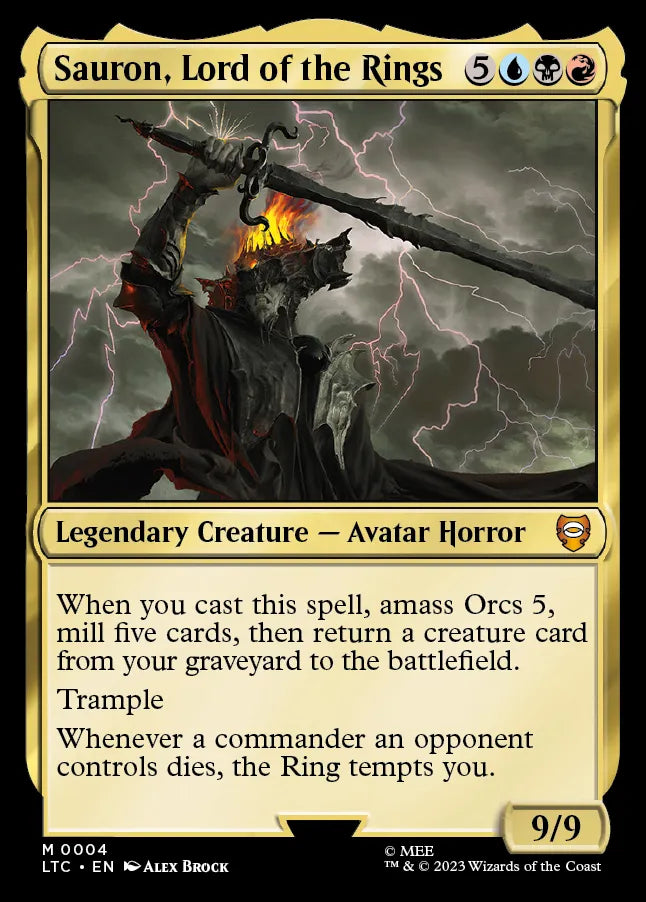 mtg lord of the rings rarest cards Top 10 Most Expensive MTG Cards From LOTR: Tales of Middle-earth