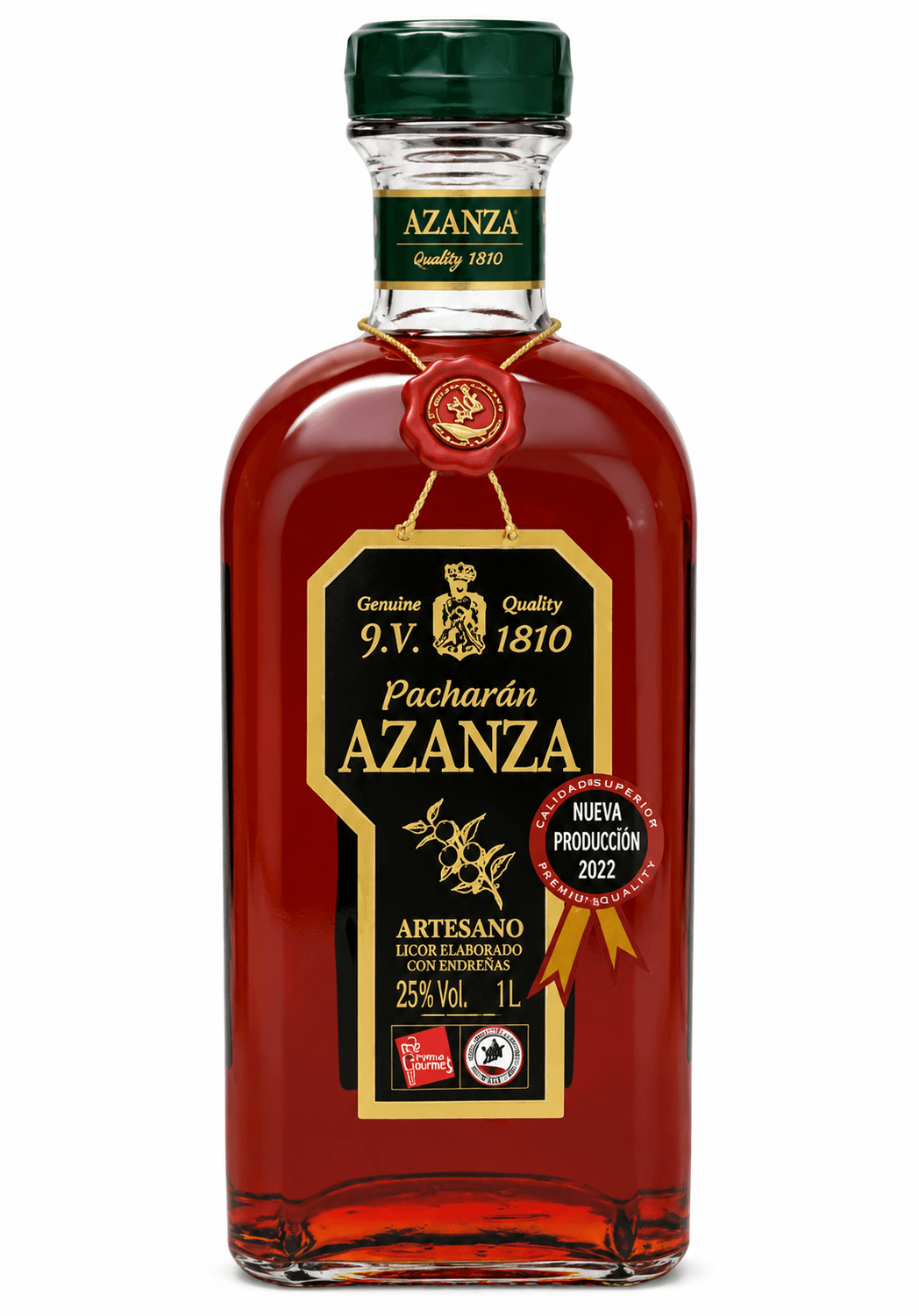 Azanza Pacharán Artesano 1L 25% (Spain)