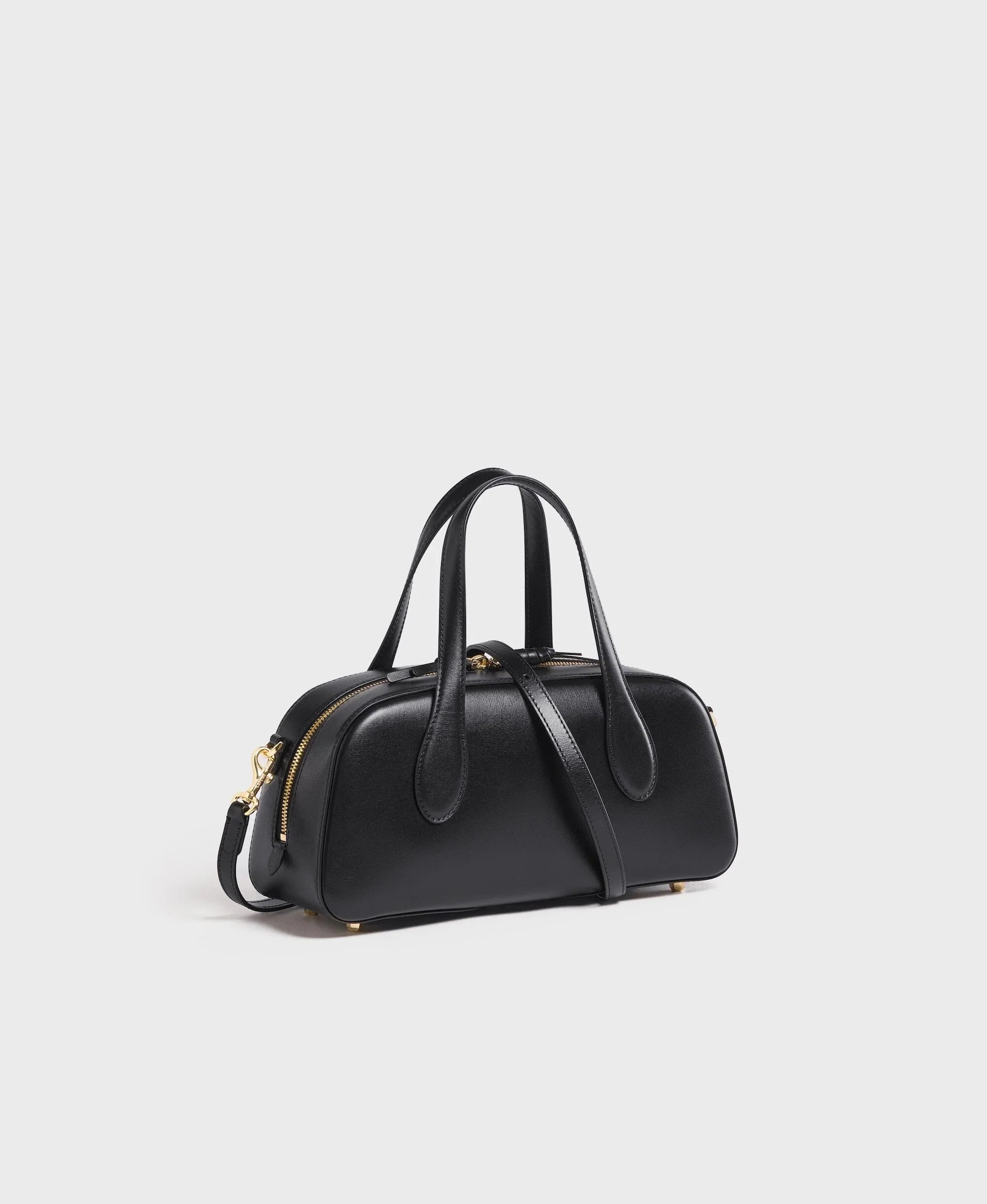 Small Asra Boston Bag - Black