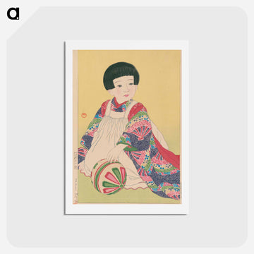 アートポストカード-昭和10(1935)年に渡辺画版店から出版された川瀬巴水の版画集内の作品 - 川瀬 巴水 Postcard.