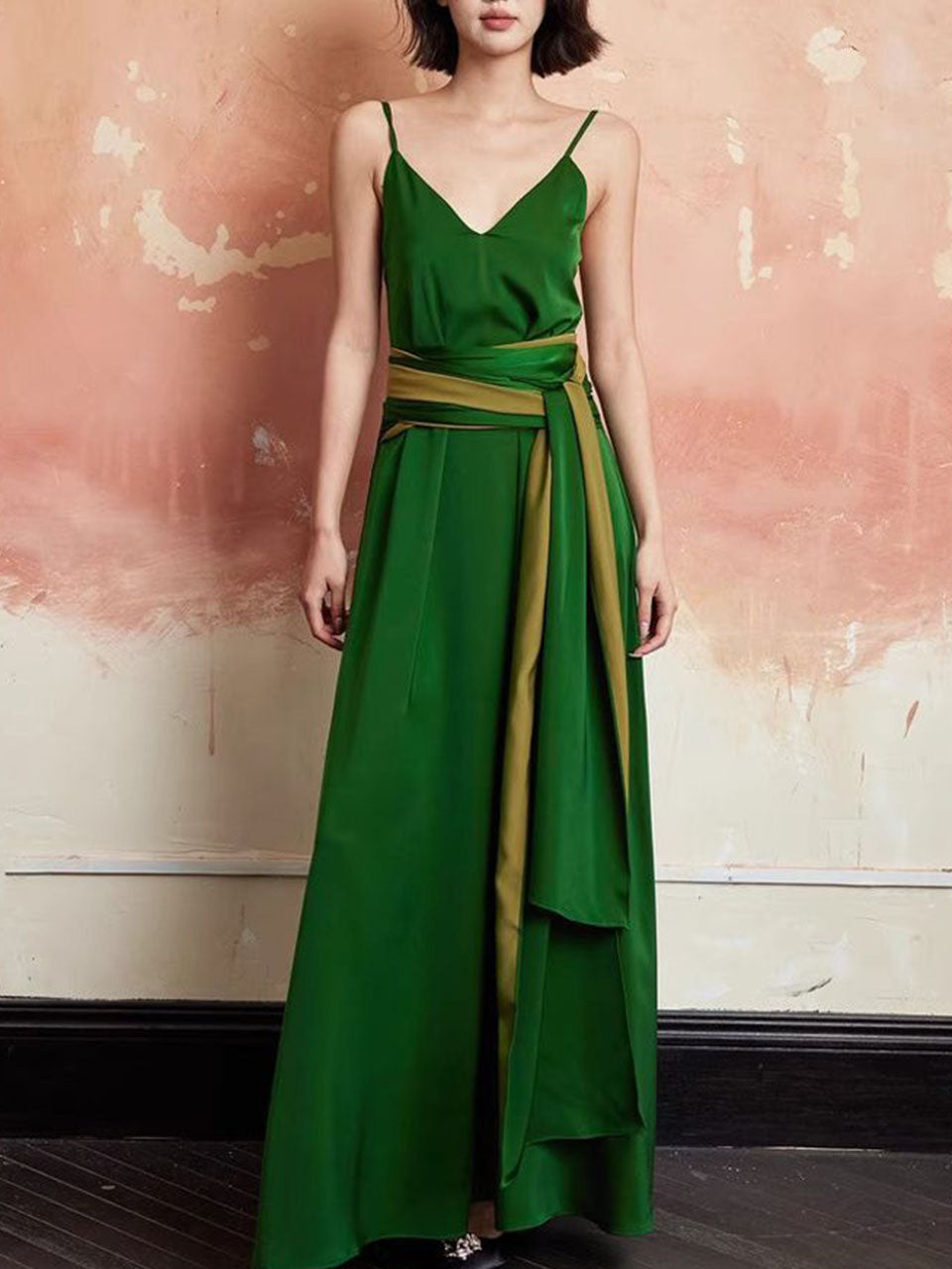 Green Vintage Evening Dress