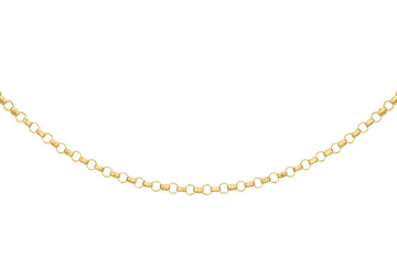 9ct Yellow Gold 65 Round Belcher  Chain 41m/16"9