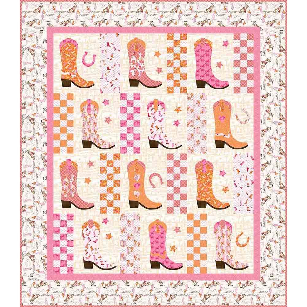 Boot Tapping Blvd - Sassafras Lane Designs - Go Cowgirl! - In The Beginning Fabrics - Quilt Kit