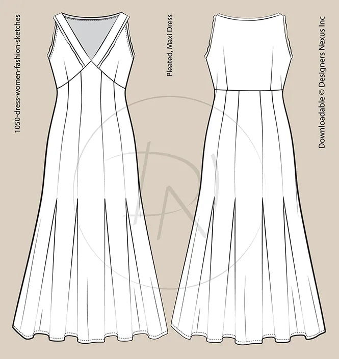 1050-dress-women-fashion-sketches