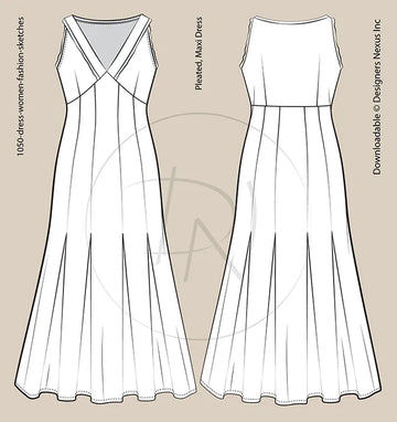 1050-dress-women-fashion-sketches