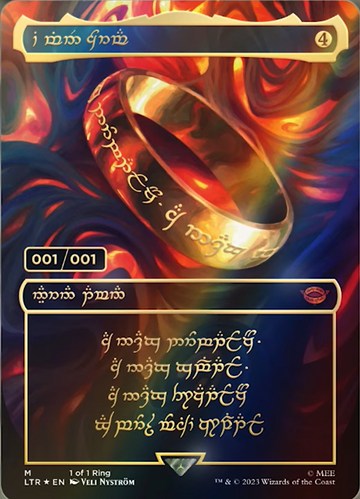 Bidding For The Serialized 001/001 One Ring Is At Two Million Dollars!