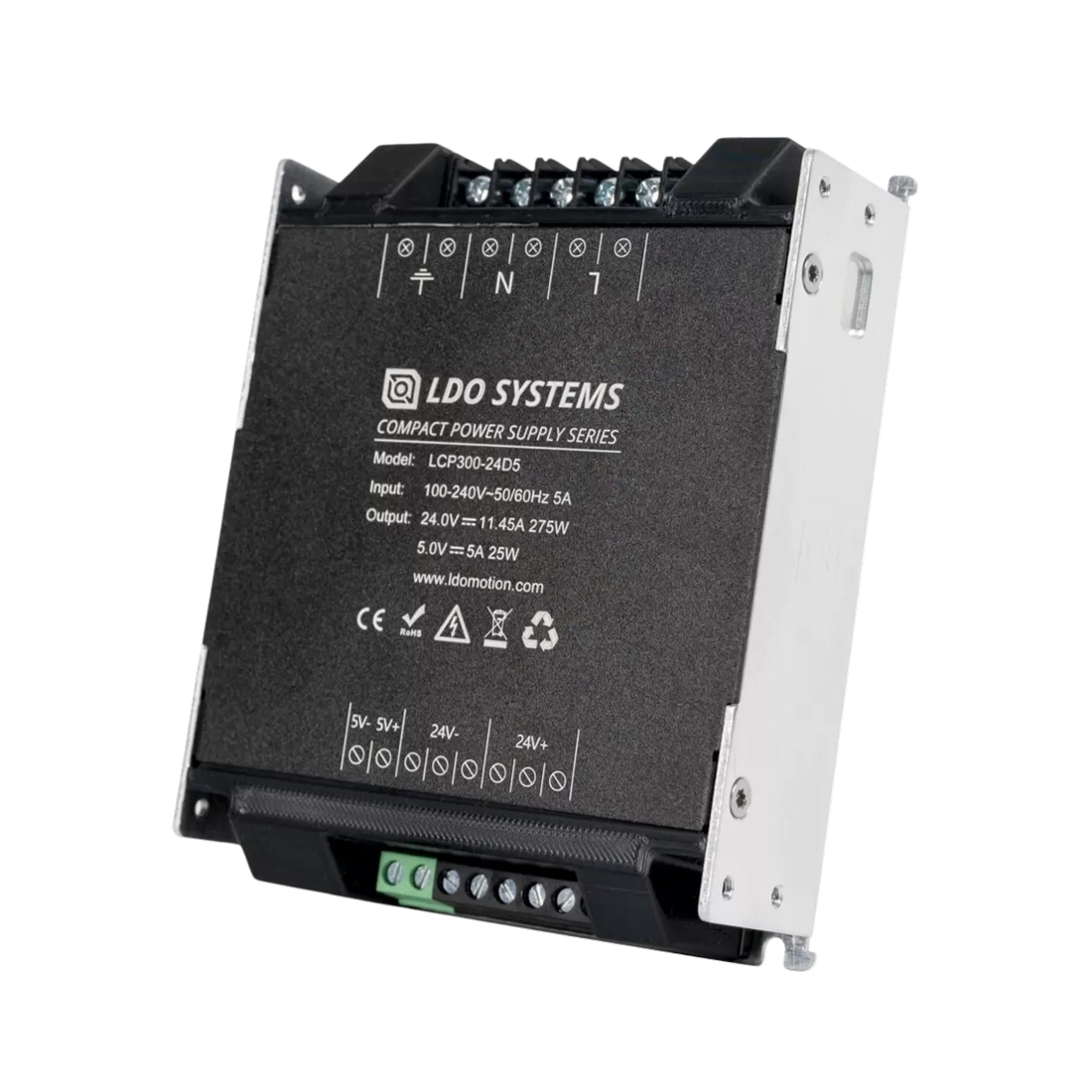 LDO Motors Compact Dual Voltage Power Supply - LCP300-24D5