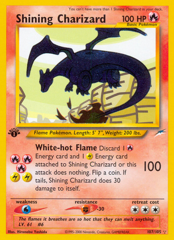 Shining Charizard - Neo Destiny #107 Price & Value ($3998.99)
