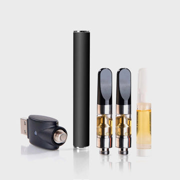Premium Vape Pen mit Ersatzkartuschen und USB-Ladegerät, natürliche Inhaltsstoffe