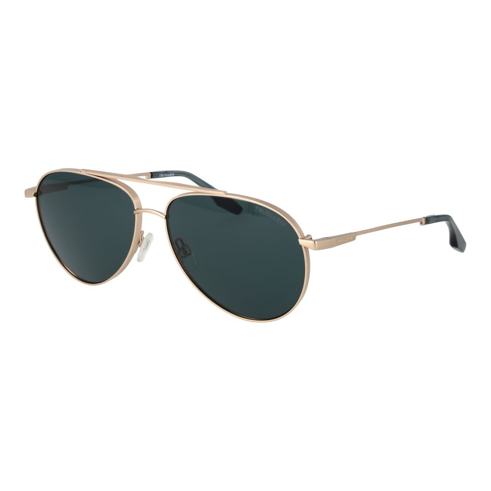Gold Stainless Steel Sunglasses