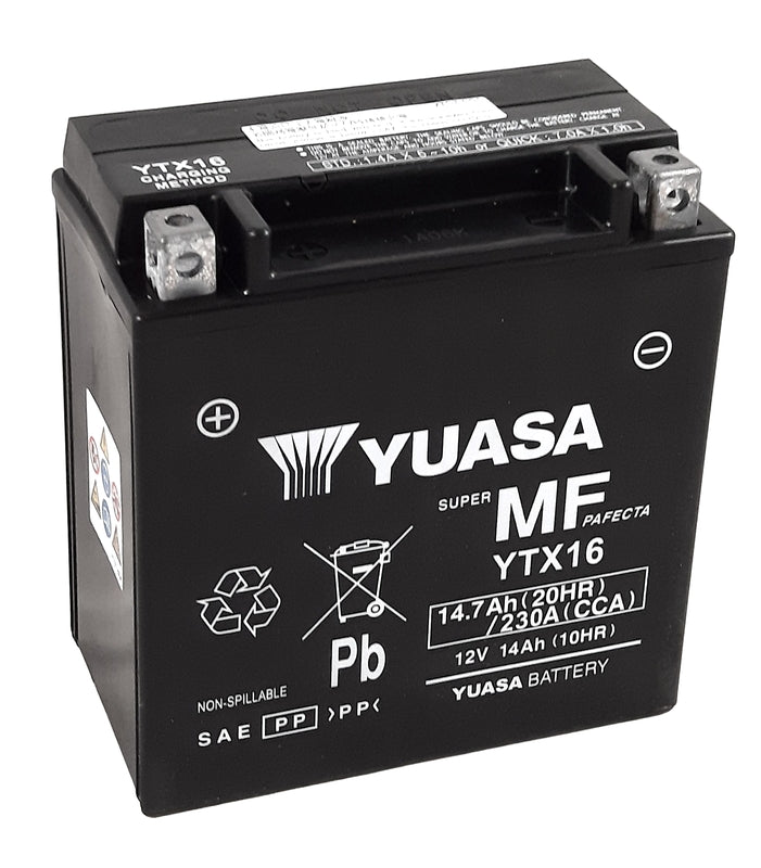 Yuasa onderhoud -vrije fabriek -geschikte batterij -ytx16 -fa