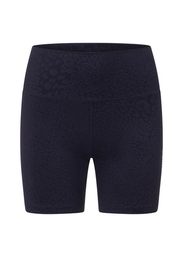 Lorna Jane LJ Cloud No Chafe Bike Shorts - French Navy Leopard
