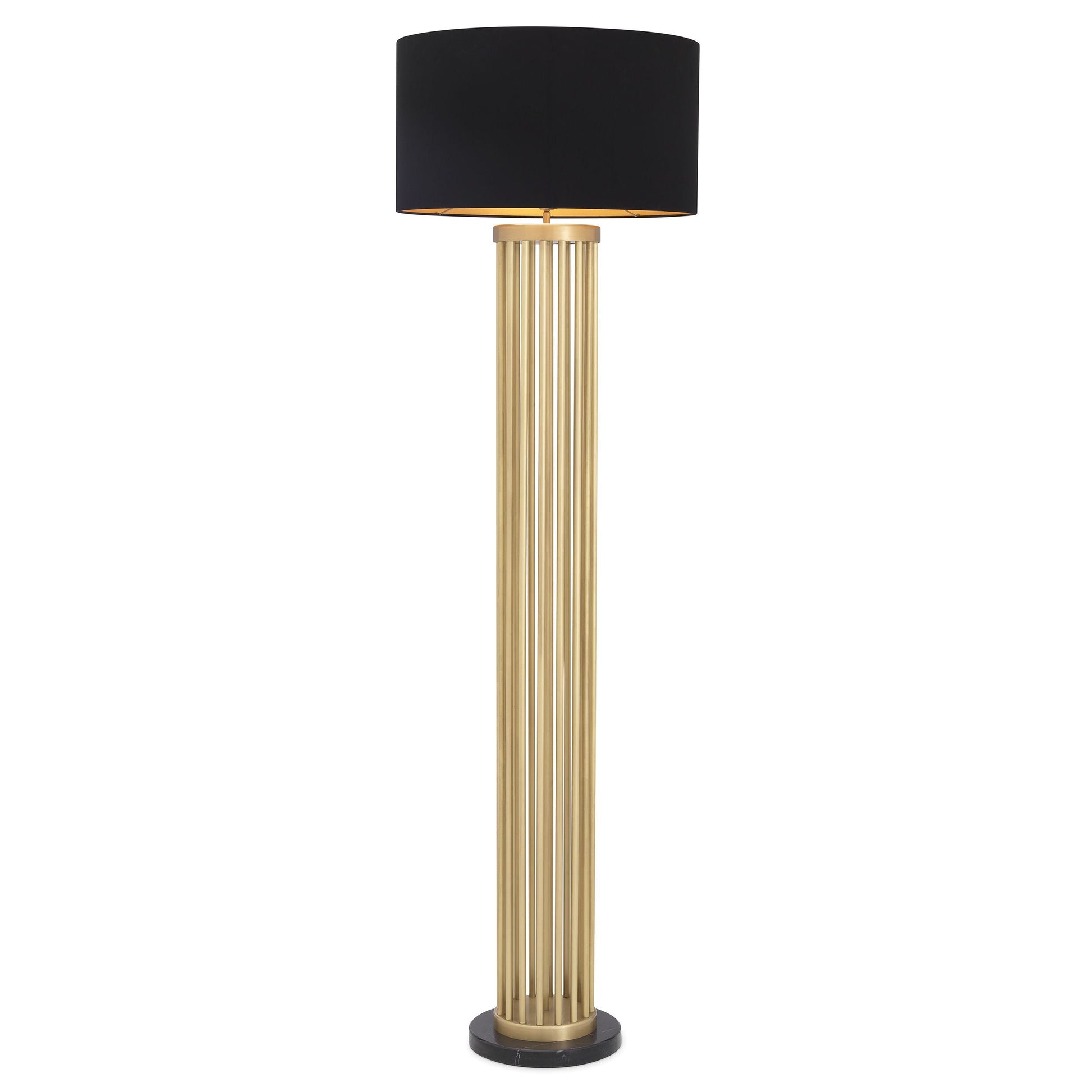 Antique brass finish | black marble base