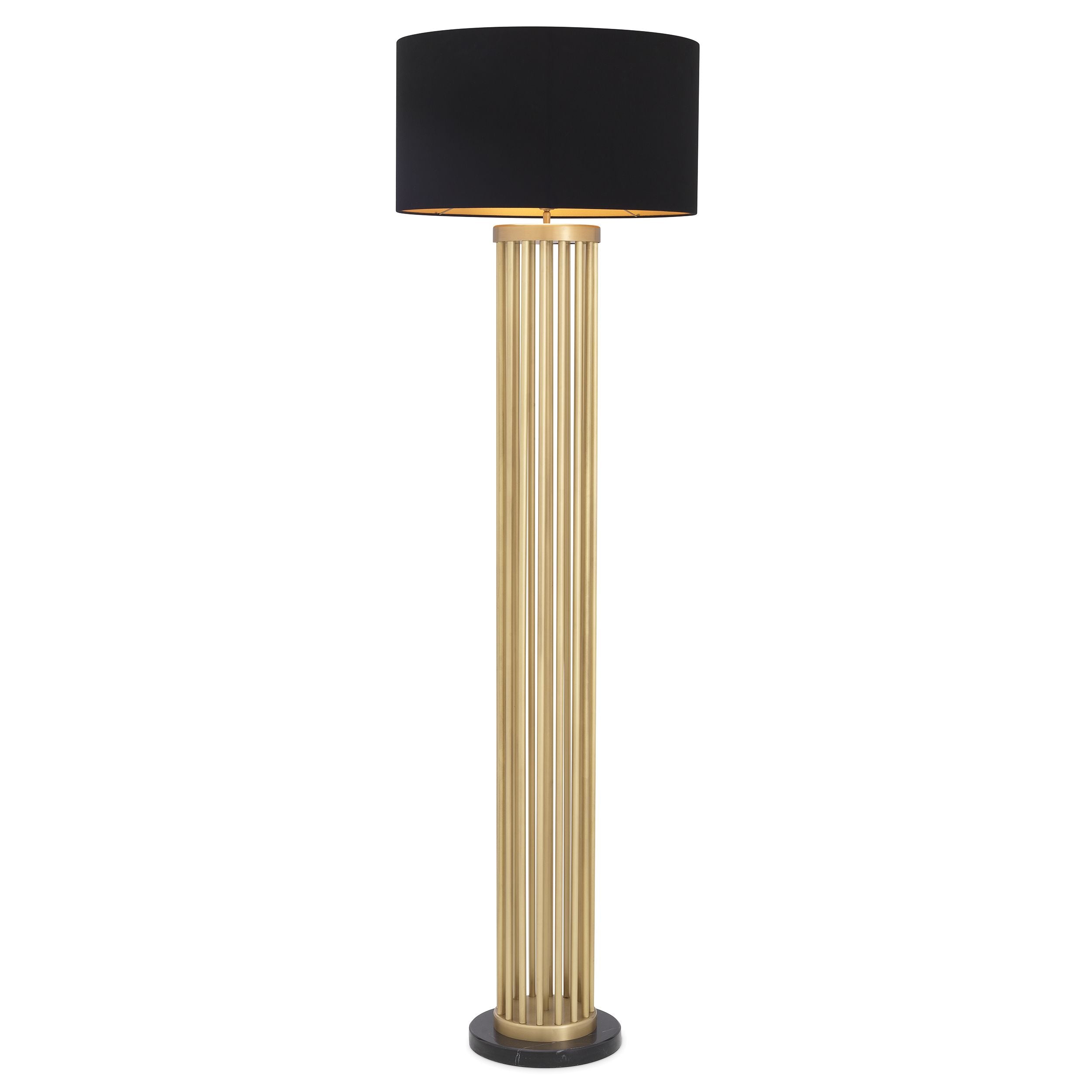 Antique brass finish | black marble base
