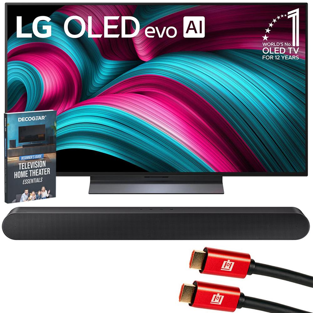 LG 48" C5 OLED evo 4K UHD Smart webOS TV (2025) w/ Samsung All-in-One Soundbar