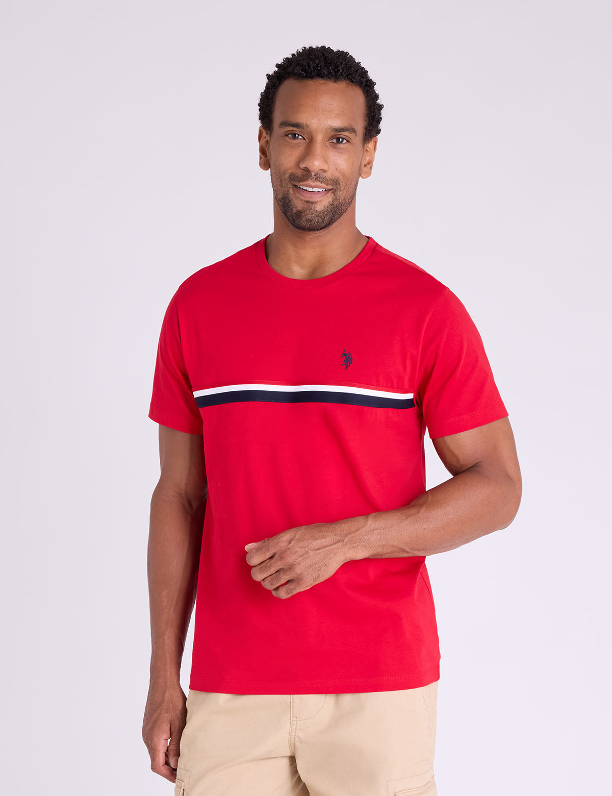 SIGNATURE TRICOT PIECED JERSEY T-SHIRT - U.S. Polo Assn.
