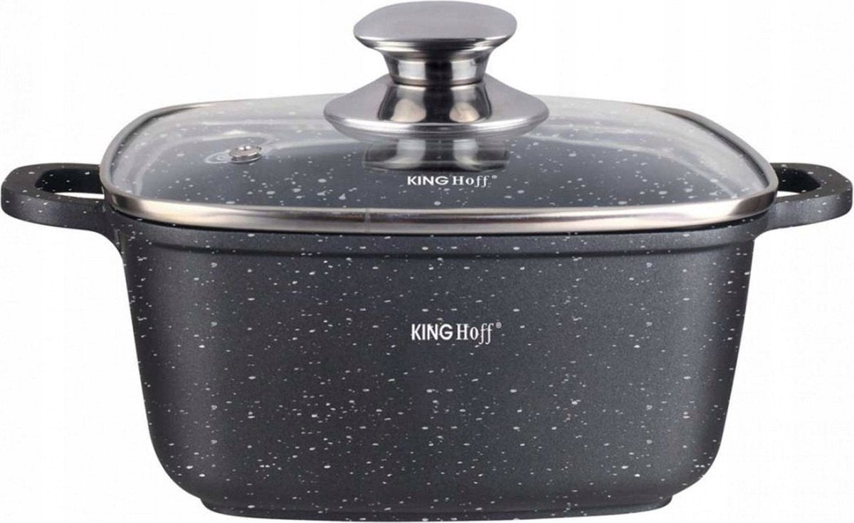 Kinghoff 1603 - Braadpan - vierkant - 24 cm- 4.5 liter