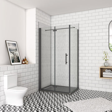 120x90 H.185 cm Falttür mit Seitenwand badezimmer ideen