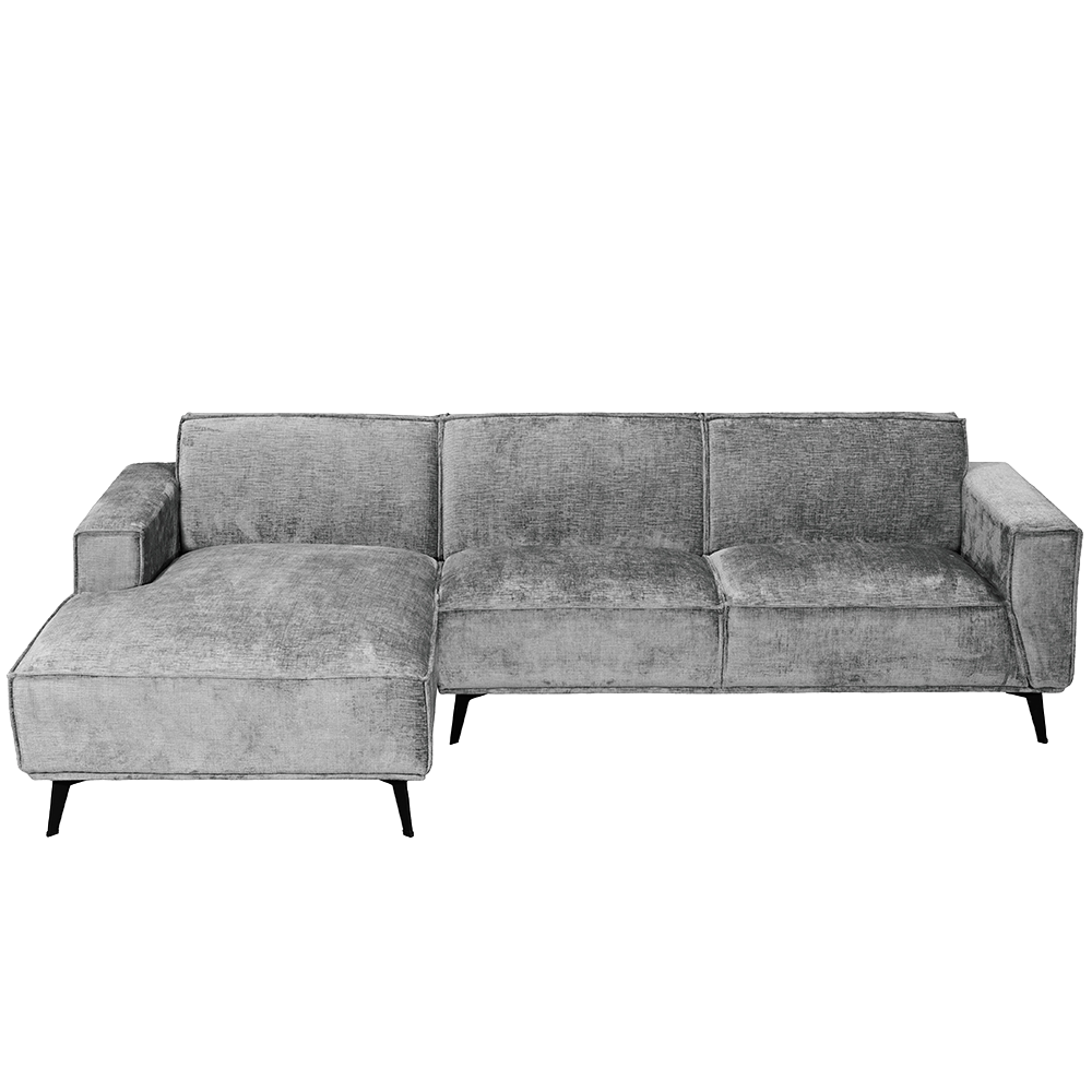 Leeds Hoekbank 2,5-AR + Chaise L – Touch 27 Light Grey – Tower Living