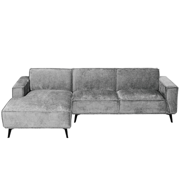 Leeds Hoekbank 2,5-AR + Chaise L – Touch 27 Light Grey – Tower Living
