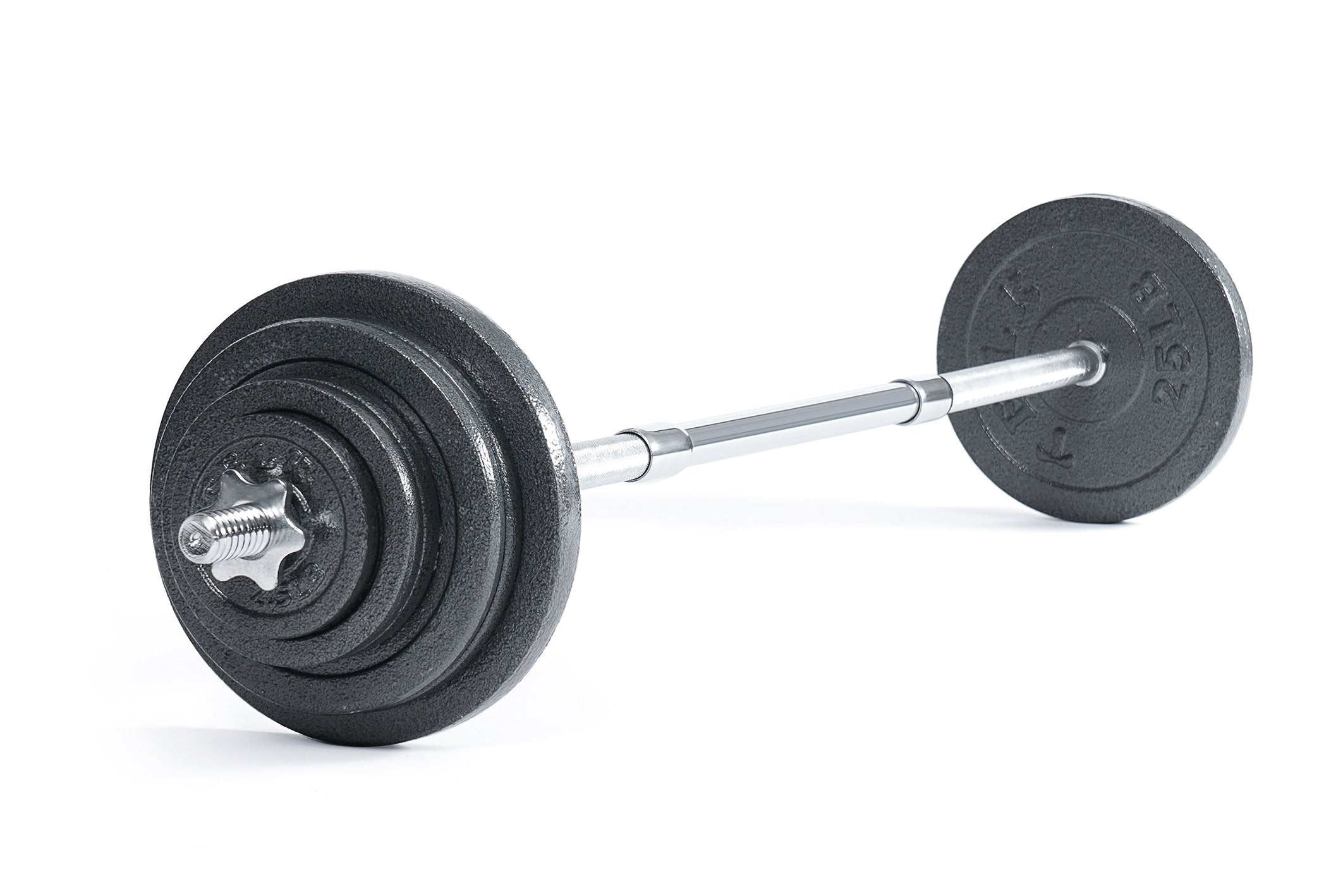 Adjustable 133 LBS Barbell Set + 60" Barbell exceptional quality weigh