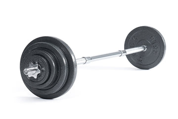 Adjustable 133 LBS Barbell Set + 60" Barbell exceptional quality weigh
