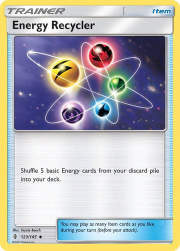 Energy Recycler - 123/145 - Uncommon - Reverse Holo