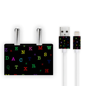 Alphabets Charger Skin