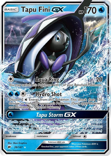 Tapu Fini GX - SM - Burning Shadows [ULTRA RARE]