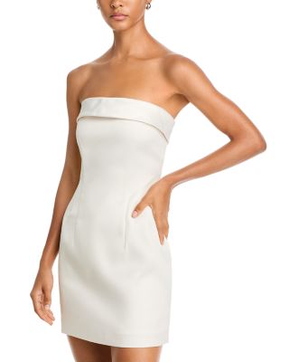 FRENCH CONNECTION Strapless Satin Dress