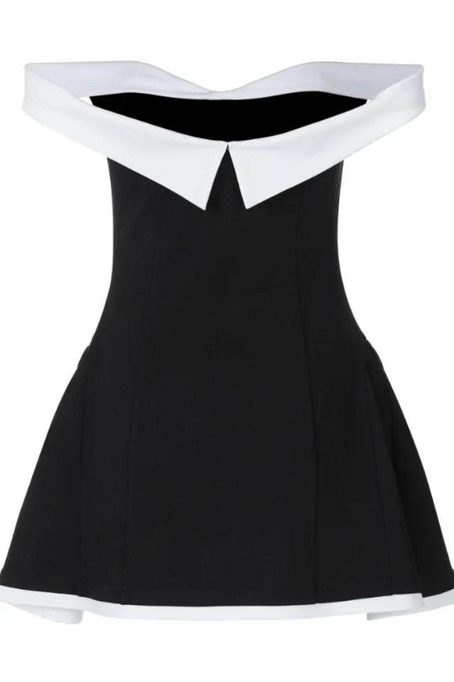 Ramona Contrast Corset Babydoll Mini Dress