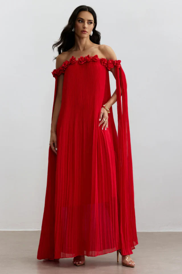 Regina Rosette Detail Maxi Dress